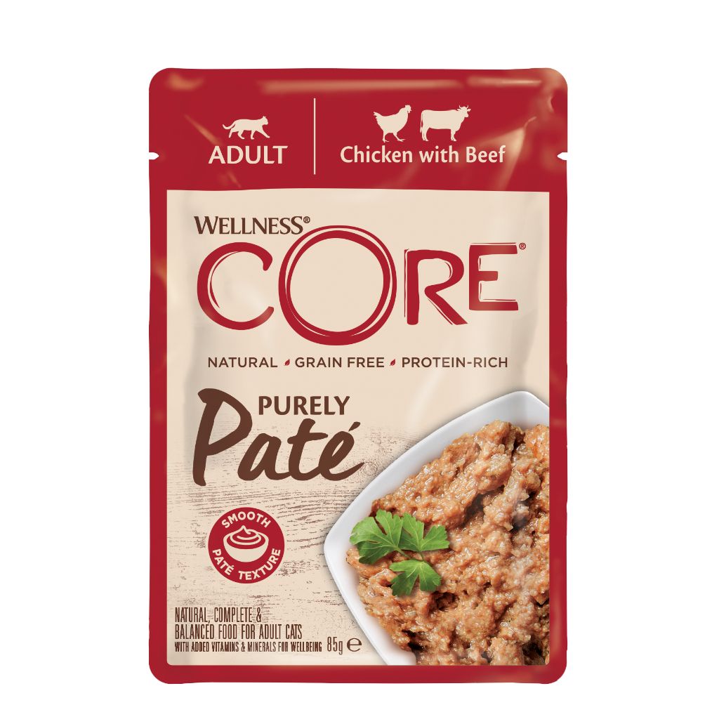 Purely Pate Kylling & Storfe Våtfôr til katt 85 g