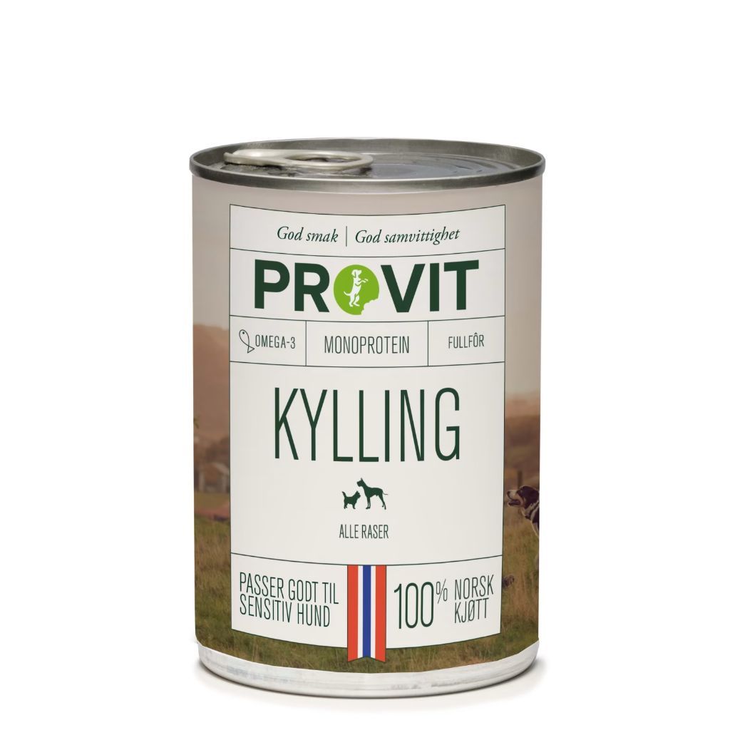 Kylling Singelprotein Våtfôr til hund 400 g