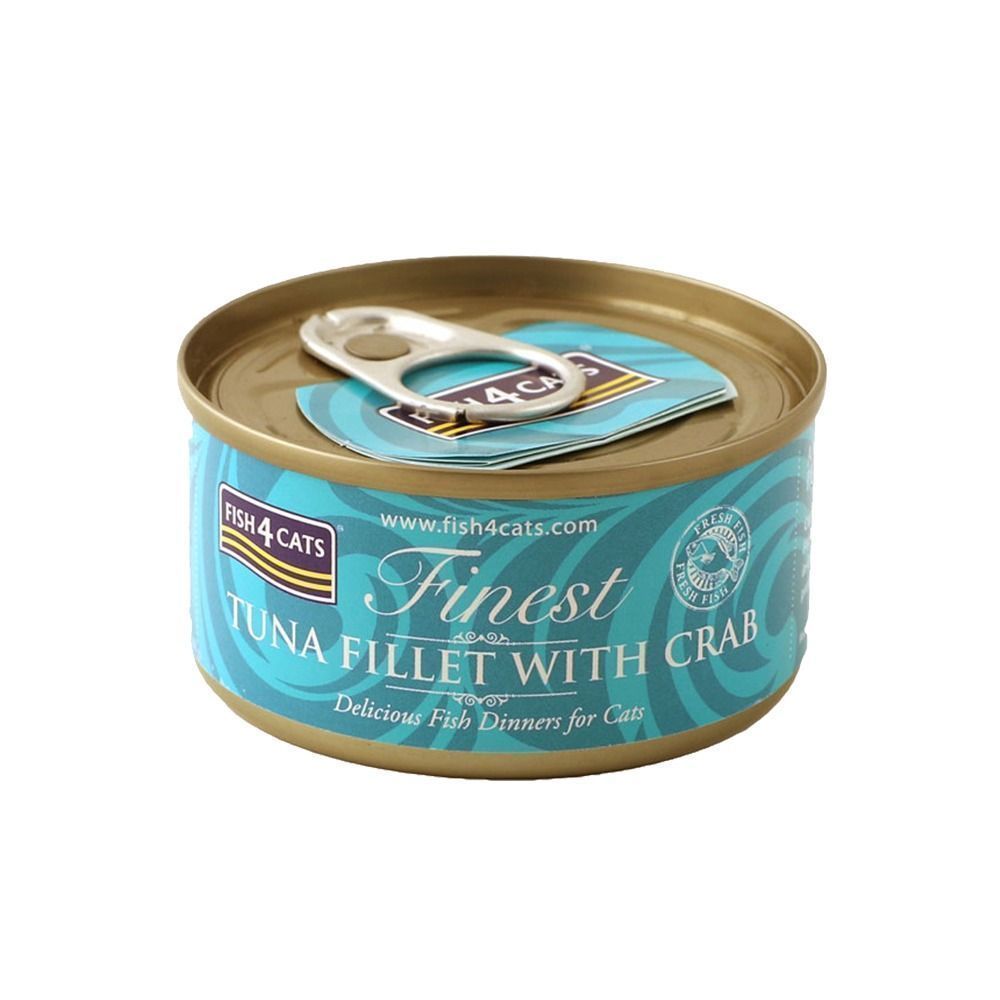 Finest Våtfôr for katt - Tunfisk og krabbe 70 g