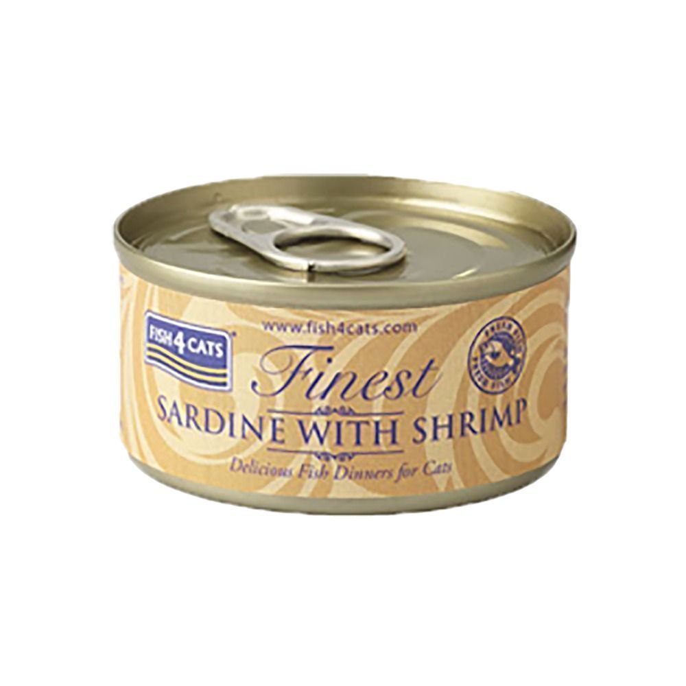 Finest Våtfôr for katt - Sardin og reke 70 g