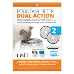 Catit Dual Action Filter til Vannfontene 2pk