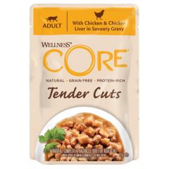 Wellness Core Tender Cuts Kylling & lever 85g