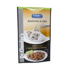 Dr.Clauder's Posjonsposer til Katt Kanin & Lever i Saus 100gr