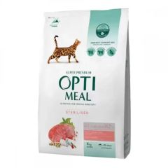 Optimeal Adult & Senior Sterilised & Urinary Care Beef Tørrfôr til katt 4kg