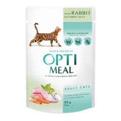 Optimeal Adult Rabbit & Carrot Våtfôr til katt