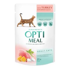 Optimeal Adult Turkey in Pumpkin Sauce Våtfôr til katt