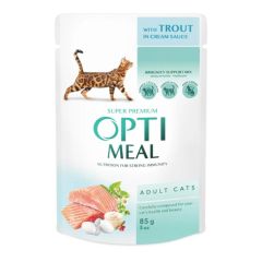 Optimeal Adult Trout in Cream Sauce Våtfôr til katt