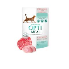 Optimeal Sterilised Adult Beef & Turkey Fillet Våtfôr til katt