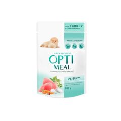 Optimeal Puppy Tyrkey & Carrots in Sauce Våtfôr til hund
