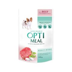 Optimeal Adult Beef & Cranberries in Jelly Våtfôr til hund