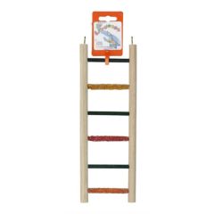 Birrdeeez Budgie Ladder 6 step All Wood
