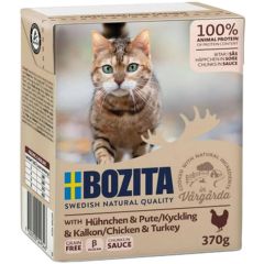 Bozita Cat Kylling og Kalkun i Saus 370g