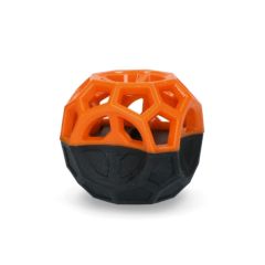 Dog Comets Moonstone Treat Ball Square Orange
