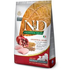 Farmina Dog N&D Ancestral Grain Chicken & Pomegranate Puppy Medium 12kg