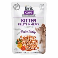 Brit Care Cat Kitten Filet Gravy Kalkun 85g