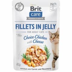 Brit Care Cat Filet Jelly Kylling & ost 85g