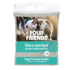 Four Friends Kattesand Unscented 7kg