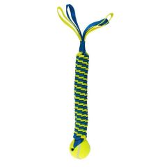 Canem flettet nylon med tennisball gul/blå