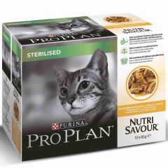 Pro Plan Cat Sterilised Chicken 10 pack