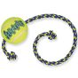 Kong Air Squeaker tennisball med tau 6cm