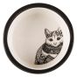 Trixie keramikkskål med prikker 12cm