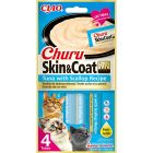 Churu Cat flytende godbit Skin & Coat Chicken & Scallop 4x14g