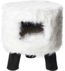 Kattemøbel Huebii fluffy hvit L