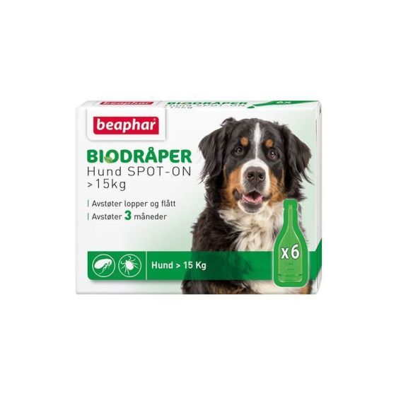 Beaphar Bio Flåttdråper hund over 15kg