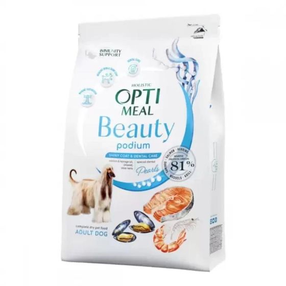 Optimeal Adult & Senior Beauty Podium Shiny Coat & Dental Care Tørrfôr til hund 10kg