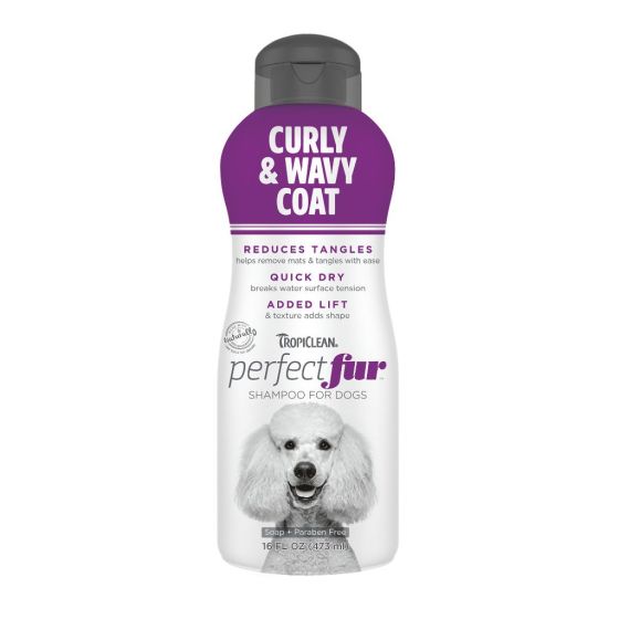 Tropiclean Perfect Fur Curly & Wavy Coat Shampo til hund