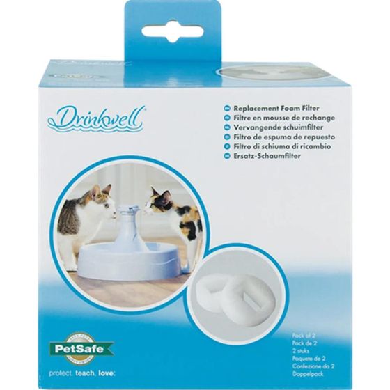 Drinkwell 360 Plastic Fountain erstatningsskumfilter hvit 2-pk.