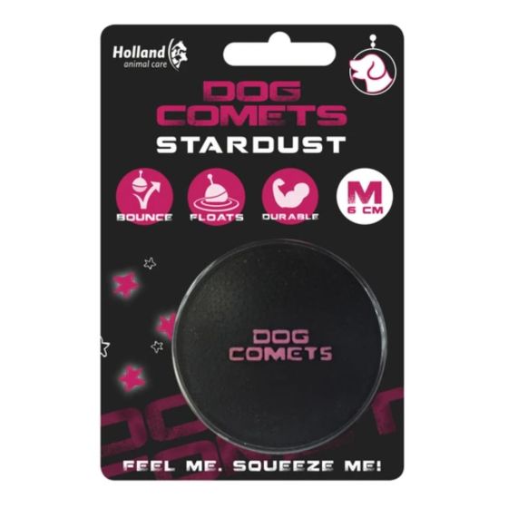 Dog Comets Ball Stardust Svart/Rosa M