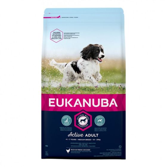 Eukanuba Active Adult Medium Breed 15 kg