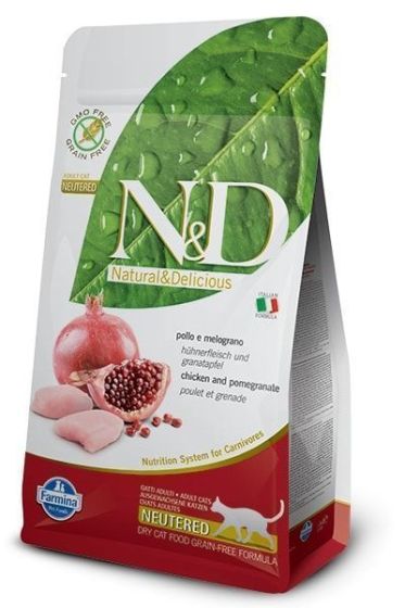 Farmina Cat N&D Grain Free Chicken & Pomegranate Neutered 1,5kg