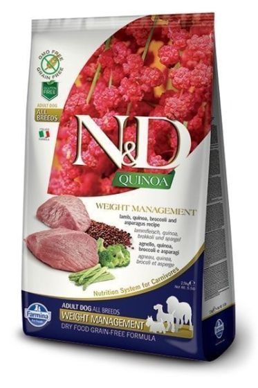Farmina Dog N&D Quinoa Weight Management Lamb Adult All Breeds 7kg