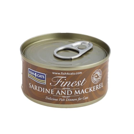 Fish4Cats Finest med sardin og makrell 70g