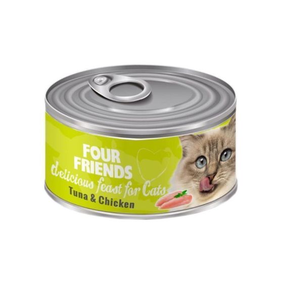 Four Friends våtfôr til katt tunfisk & kylling 85g
