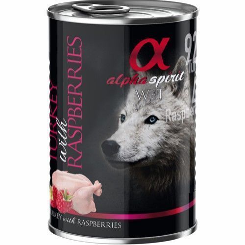 Alpha Spirit Våtfôr Turkey & Raspberry 400g