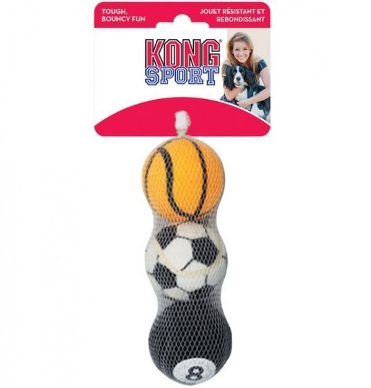 KONG Idrettsballer 3-pakk (S)