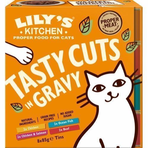 Tasty Cuts in Gravy Multipack Våtfôr til katt 8x85 g