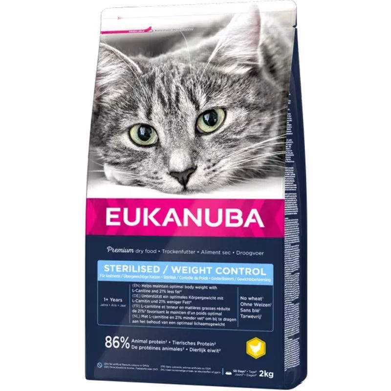 Eukanuba Cat Adult Sterilised & Weight Control Chicken (10 kg)