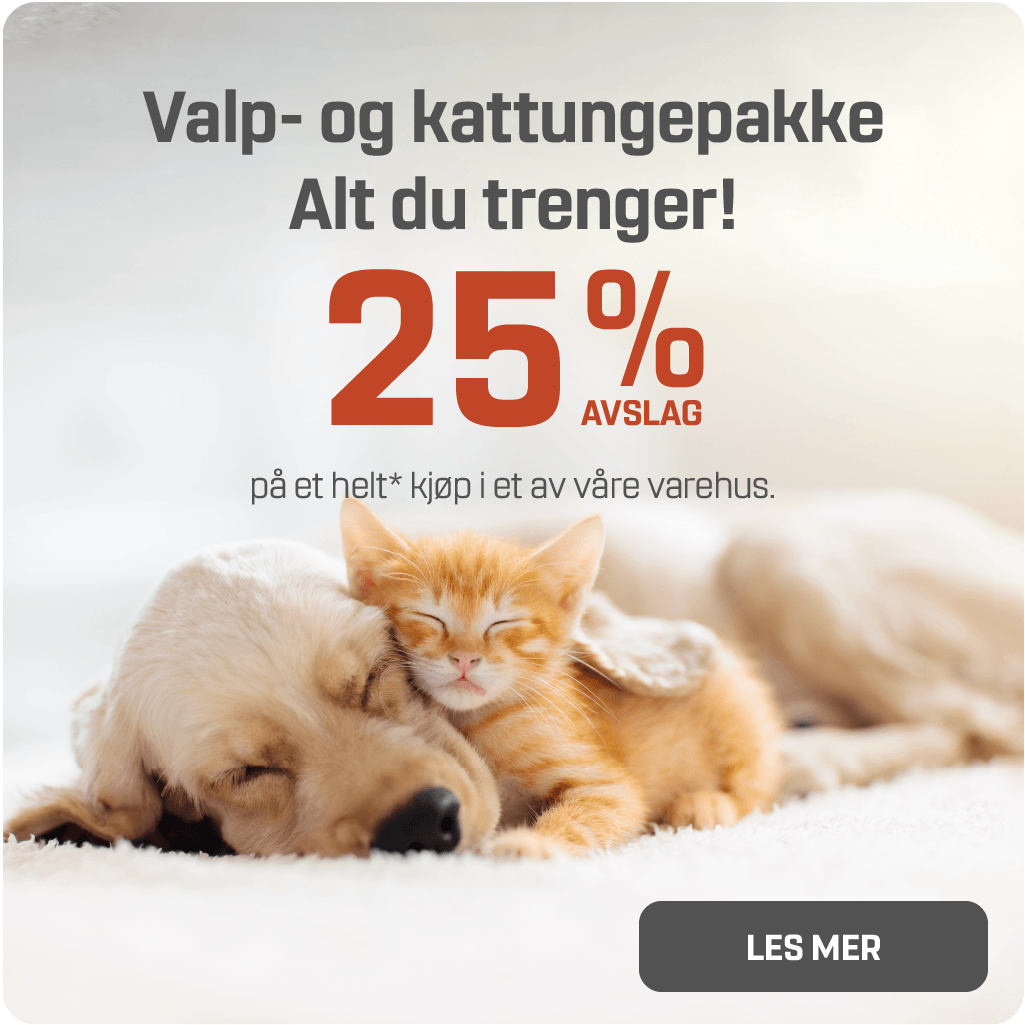 25% valp- og kattungepakke